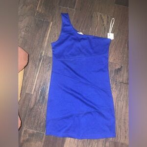 Xxi ; Blue One Shoulder Dress